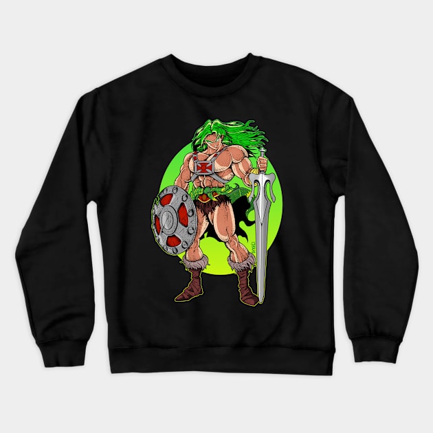 King Grayskull Broly by Blood Empire Crewneck Sweatshirt by BloodEmpire